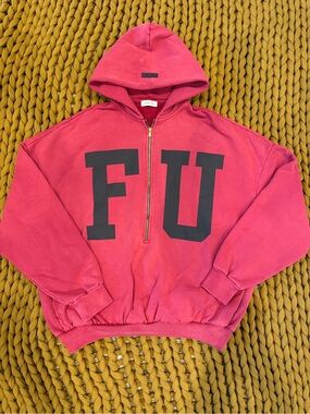 Fear of God Vintage Red Hoodie